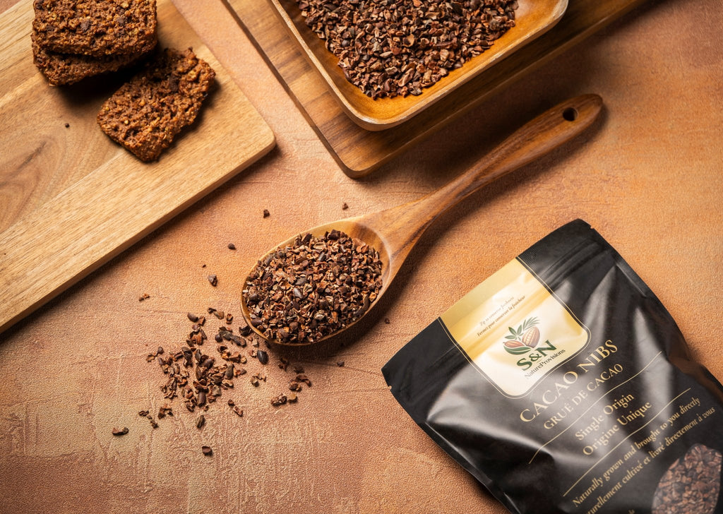 Natural Cacao Nibs, Gentle to Medium Roast. 500g - S&N NatureProvisions