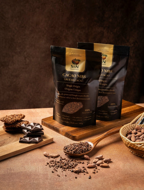 Natural Cacao Nibs, Gentle to Medium Roast. 500g - S&N NatureProvisions