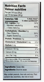 Natural Cacao Nibs, Gentle to Medium Roast. 500g - S&N NatureProvisions